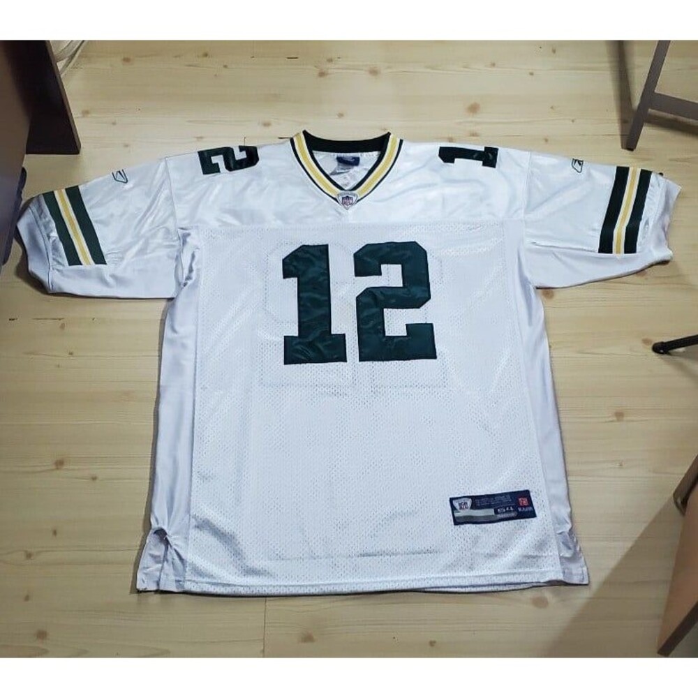 Green Bay Packers Aaron Rodgers Reebok On Field NFL Football Jersey size 54